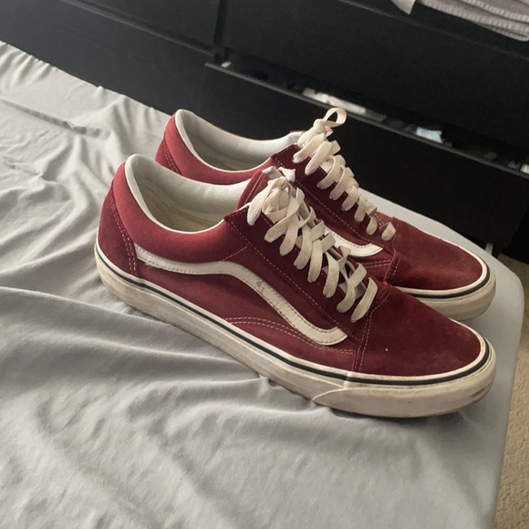 Maroon Old Skool Vans - Picture 3 of 4